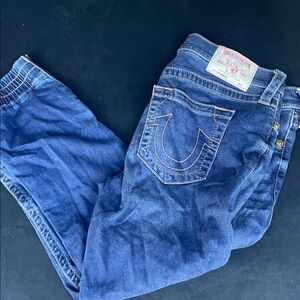 True Religion Women's Dark Blue Jeggings size 30